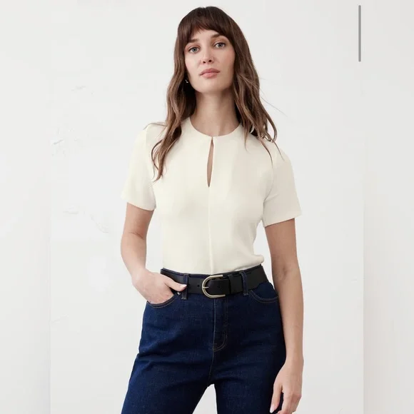 Elegant Periwinkle Blue Women's Top - Picture 2 of 5